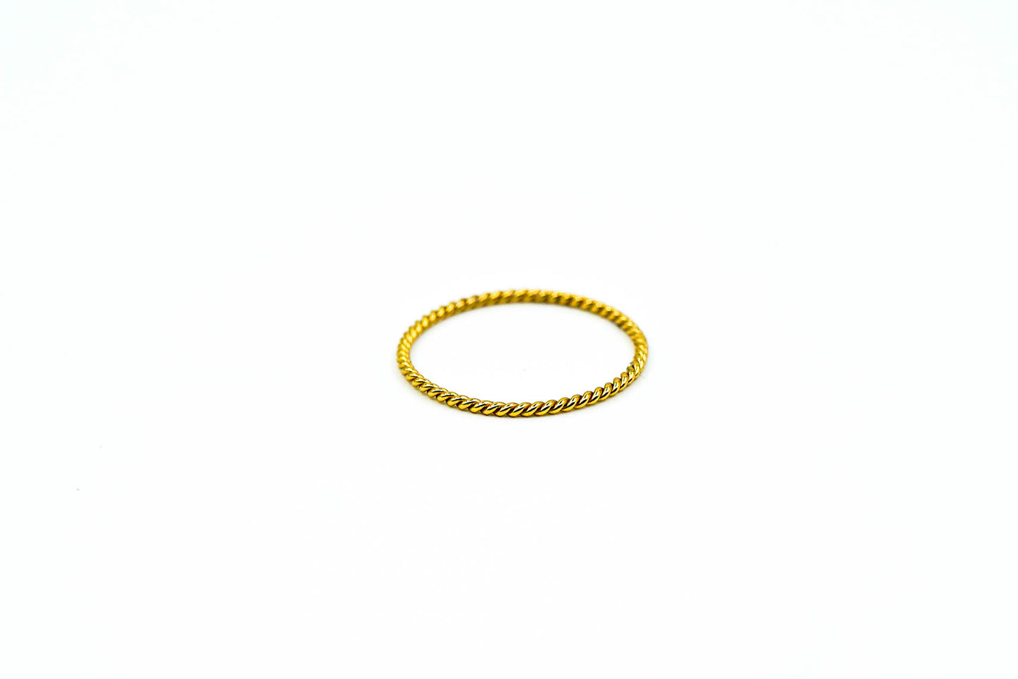 Braided Thin Gold Ring