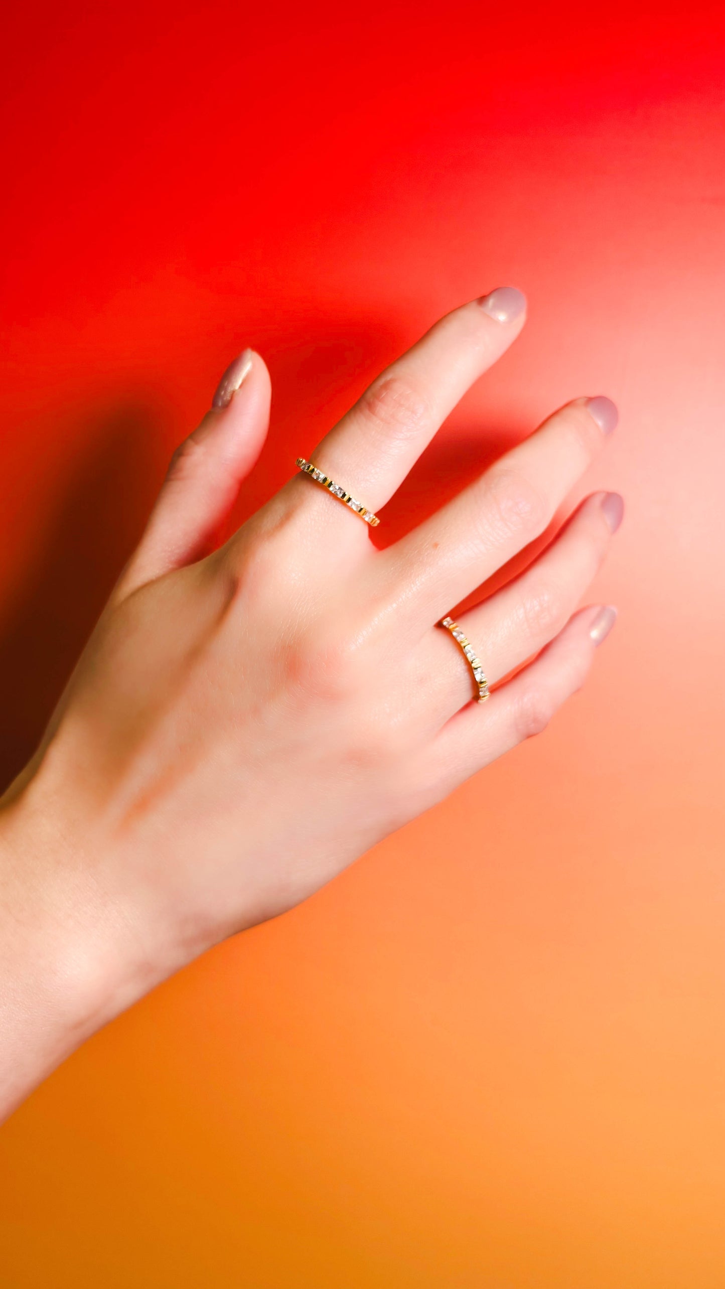 Thin Baguette Gold Ring