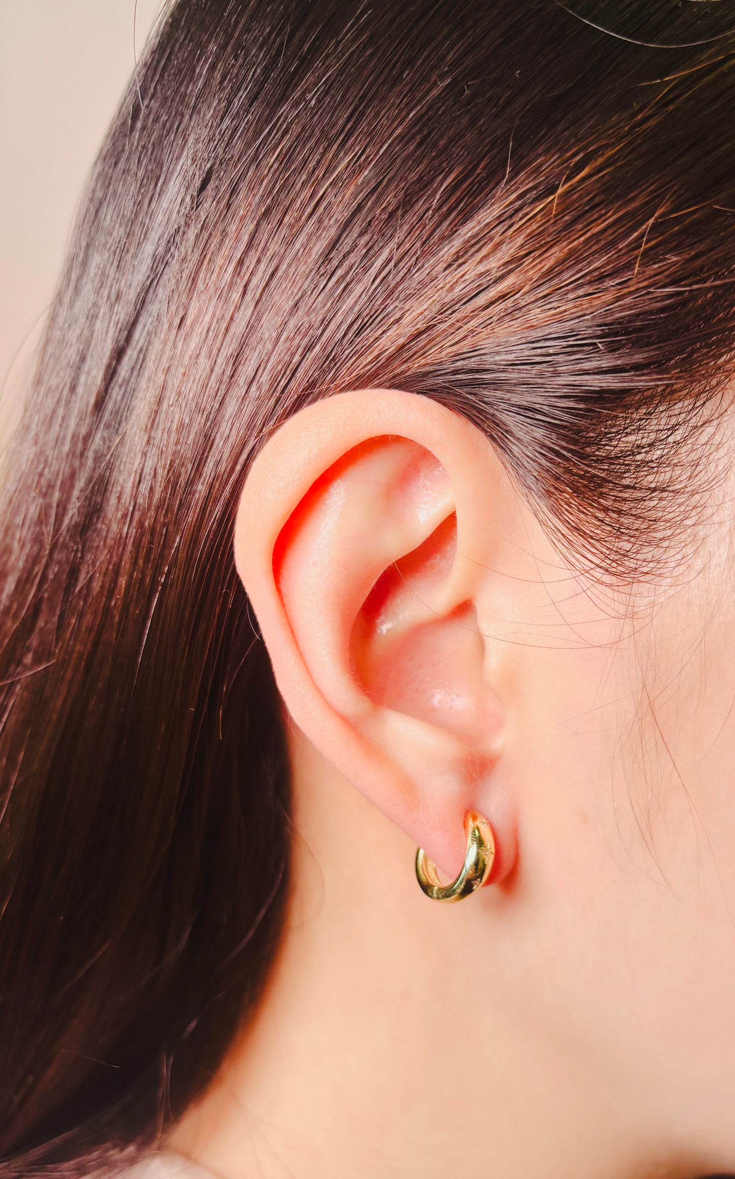 Stardust Gold Hoop Earrings