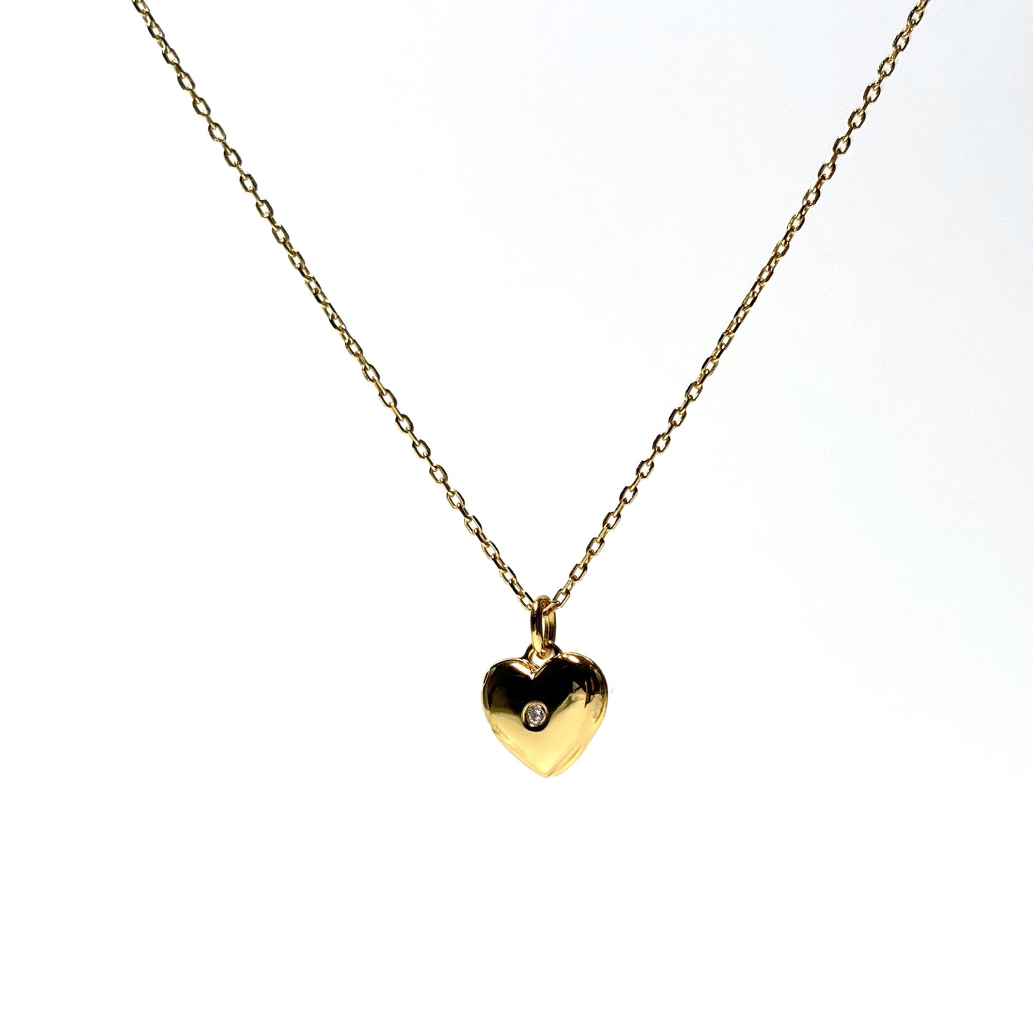 Heart Locket Gold Necklace