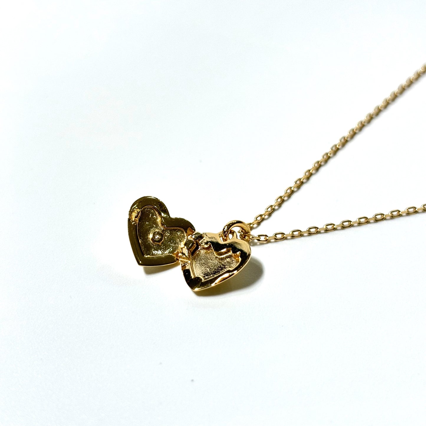 Heart Locket Gold Necklace