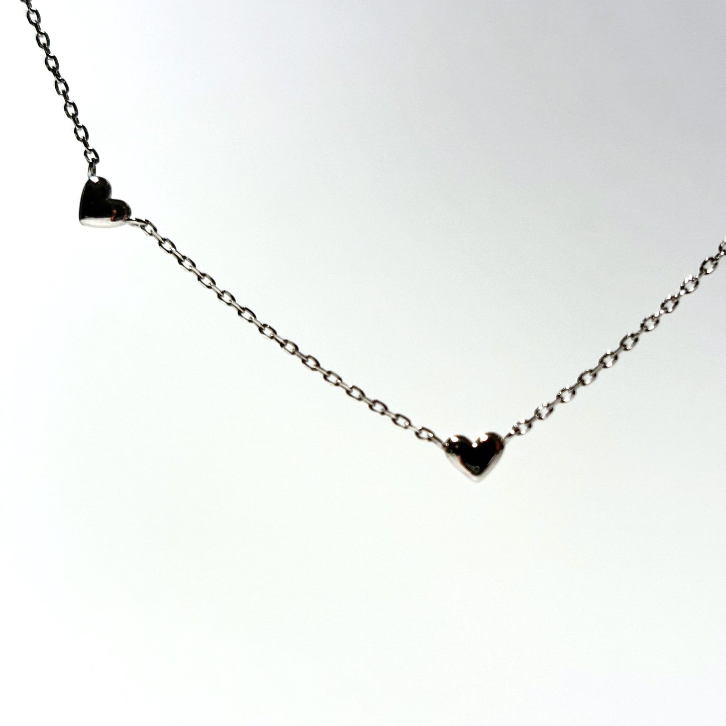 Tiny Hearts Silver Necklace