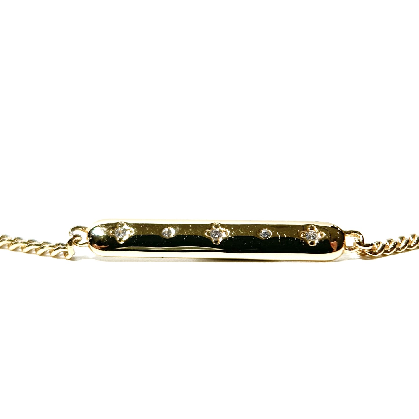 Bar Chain Gold Bracelet