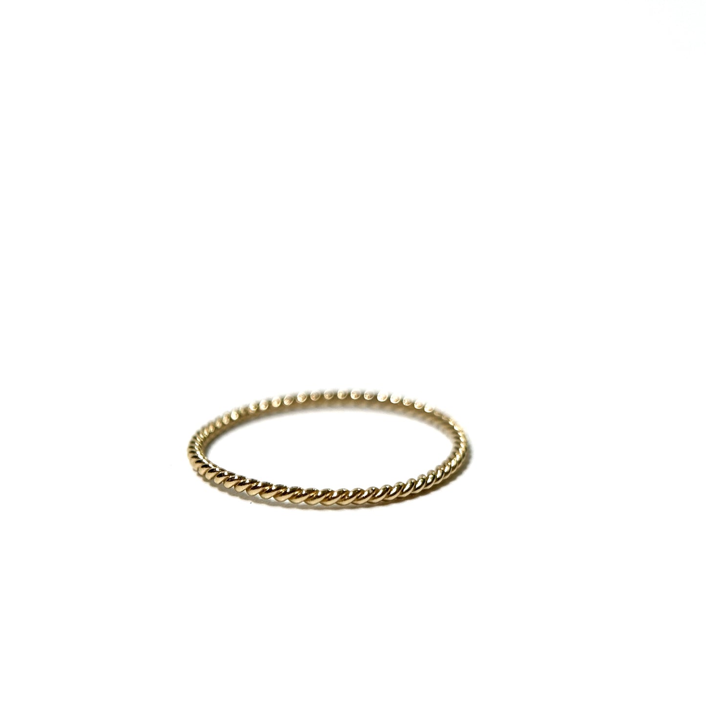 Braided Thin Gold Ring