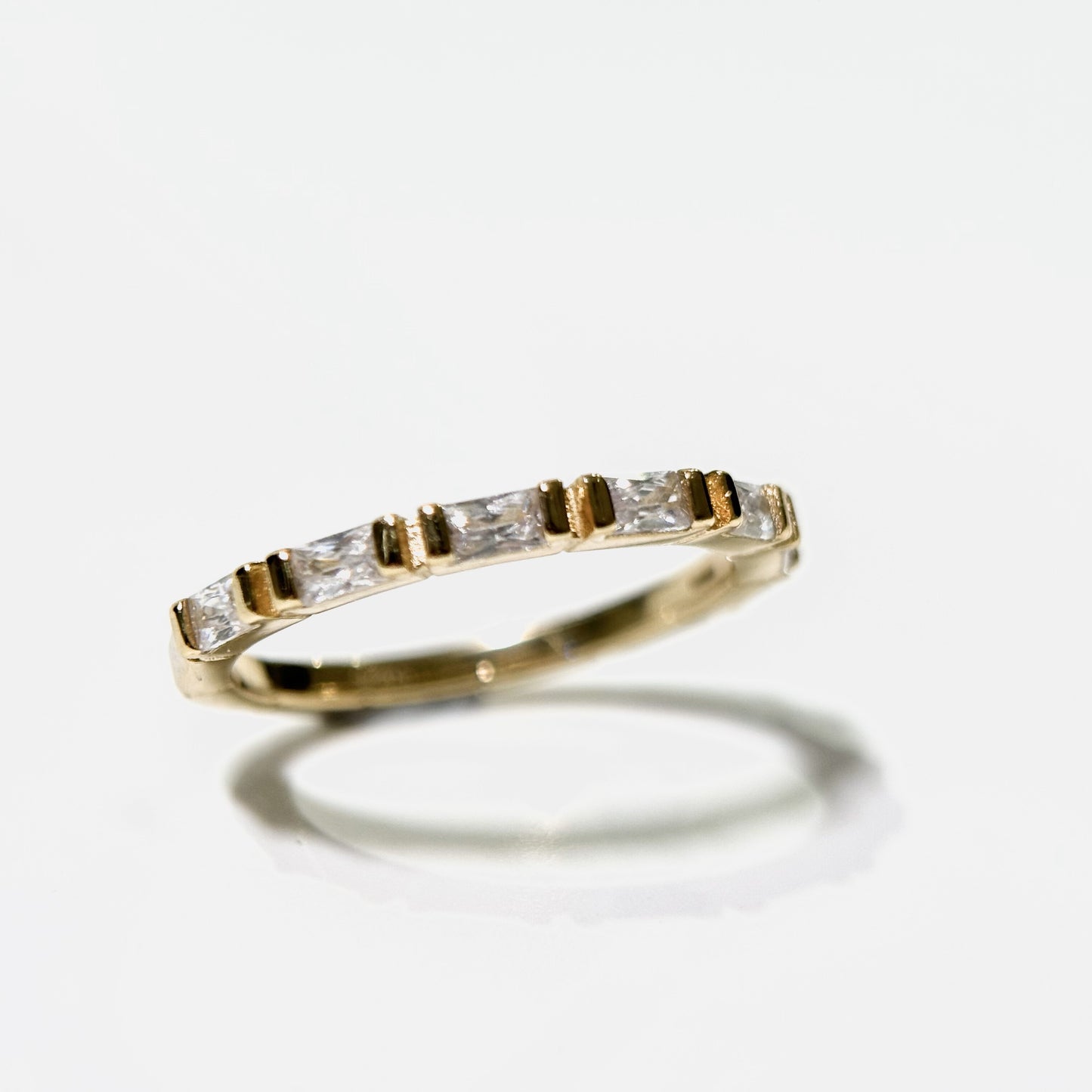 Thin Baguette Gold Ring