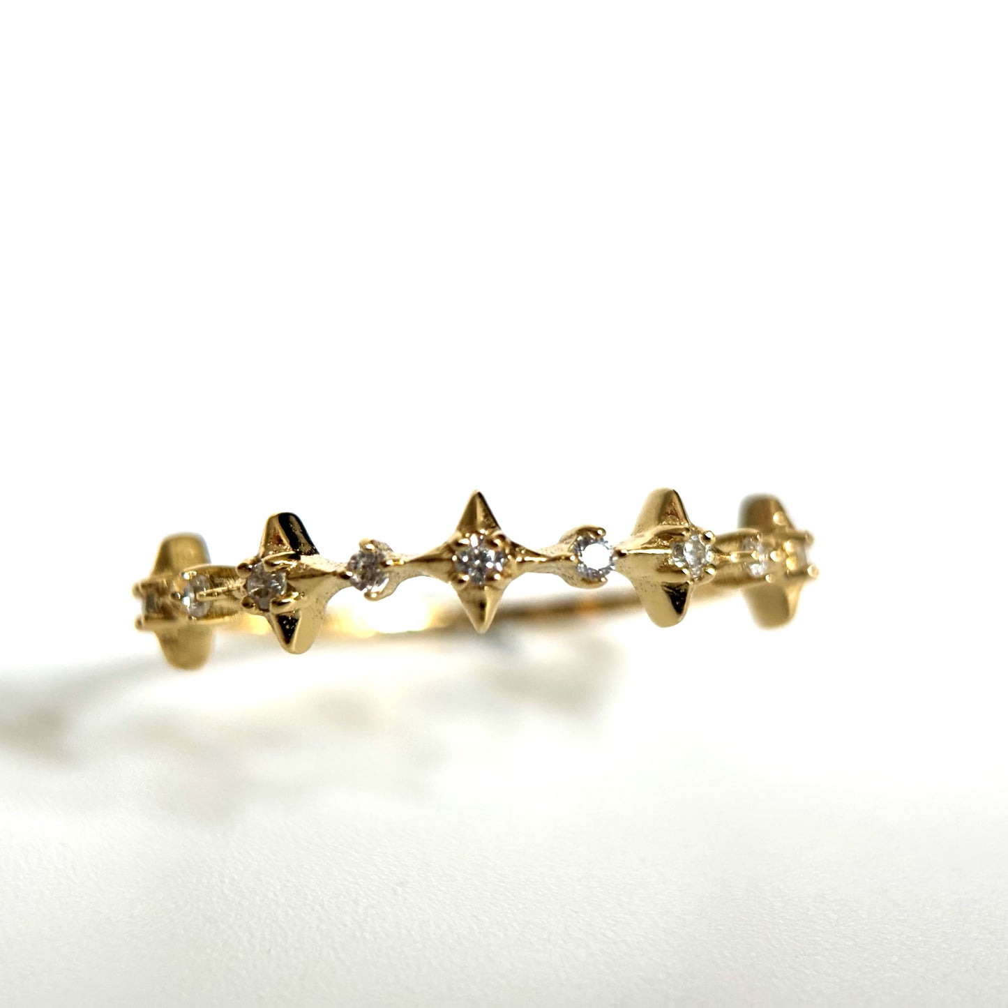 Sparkling Stars Gold Ring