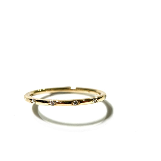 Gold CZ Ring