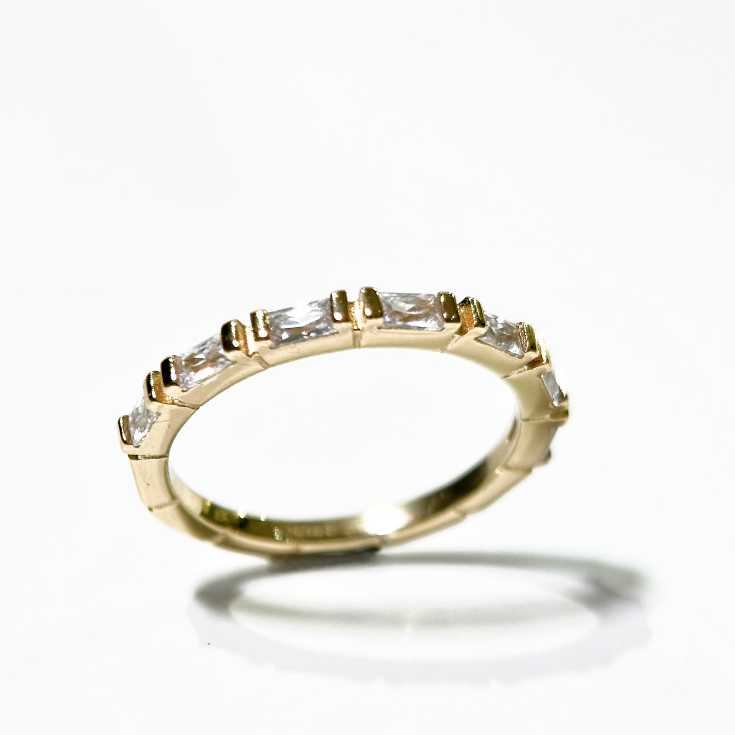 Thin Baguette Gold Ring